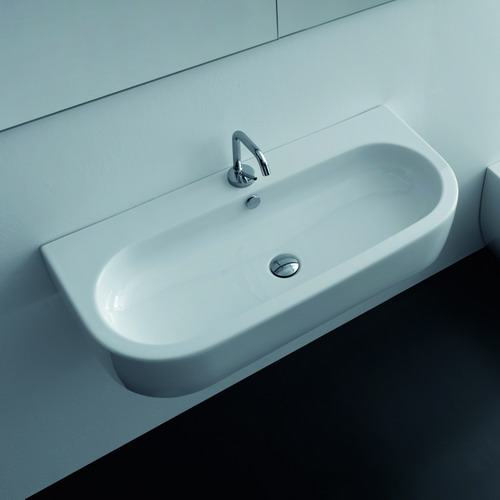 Подвесная раковина Kerasan Flo 315101*1, прямоугольная 90x42 см