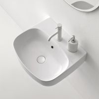 Подвесная раковина Kerasan Nolita 534001*1, закругленная 50x45 см схема 1 Подвесная раковина Kerasan Nolita 534001*1, закругленная 50x45 см схема 1