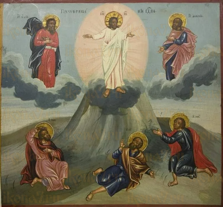 Икона Преображение Господне (рукописная вариант 6)