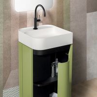 Комплект мебели Oasis Profilo 0FRSP050/0PFBFS0451D1 тамба, раковина, зеркало схема 5