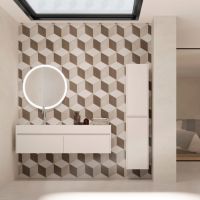 Комплект мебели №18 Oasis Eden подвесной 71х52.5 см две тумбы столешница с раковиной схема 2