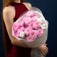 Сборный букет с хлопком