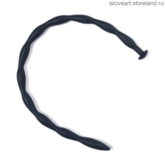 Уретральный плаг, черный, диаметр 9-6мм