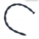 Уретральный плаг, черный, диаметр 9-6мм