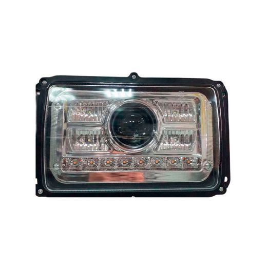 Штатная светодиодная фара (левая) на КАМАЗ 24 Вольт ближний свет-18W，дальний свет-26W
