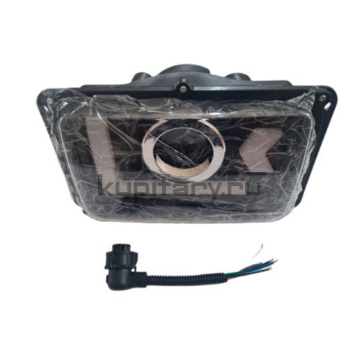 Светодиодная фара штатная  на КАМАЗ (правая) 24 Вольт ближний свет-18W，дальний свет-26W