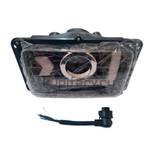 Светодиодная фара штатная  на КАМАЗ (левая) 24 Вольт ближний свет-18W，дальний свет-26W