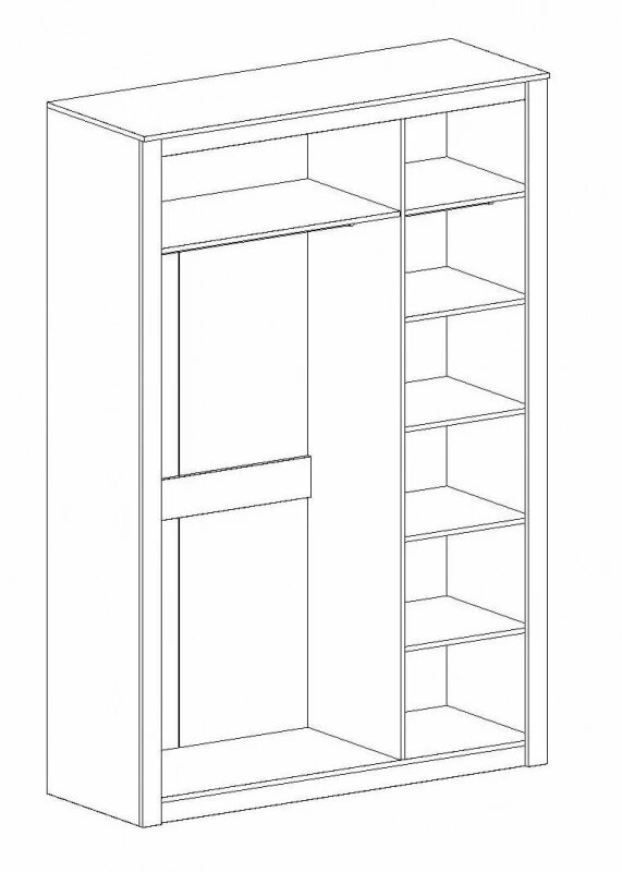 Трехдверный шкаф "Даллас"