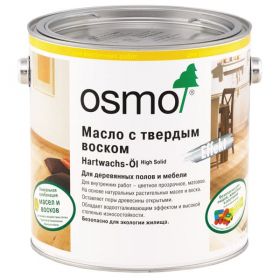 Масло с Твердым Воском 2.5л Osmo Hartwachs-Ol Effekt Natural Эффект Натур