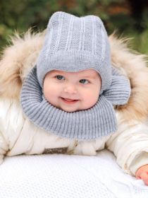 Шапка дет. Капор хб подкл.,утепл., цвет серый (арт. 7320пш)