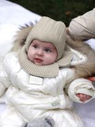 Шапка дет. Капор хб подкл.,утепл., цвет песочный (арт. 7320пш)