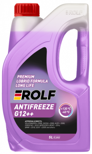 Rolf Antifreeze G12++ violet -40°C, 5кг