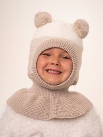 Шапка дет. хб подкл, утепл., цвет бежевый меланж (арт. 7535пш)