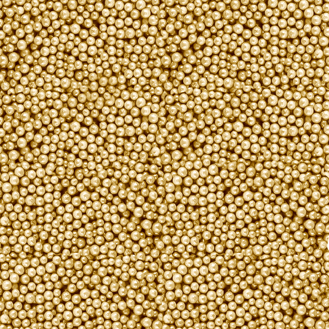 Золотые мелкие пенопластовые шарики