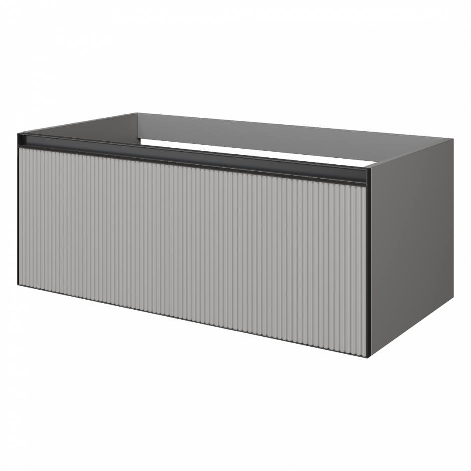 Изображение Тумба под раковину Armadi Art Quatro 790-M1-100, рифленая поверхность