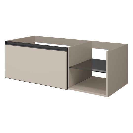 Тумба для раковины Armadi Art Quatro 790-M6-120, стеклянная полка справа, два блока (80+40) схема 2 Тумба для раковины Armadi Art Quatro 790-M6-120, стеклянная полка справа, два блока (80+40) схема 2