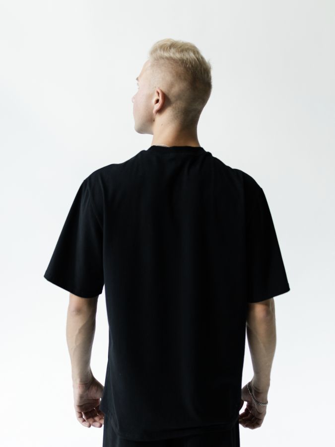 Футболка классическая черная