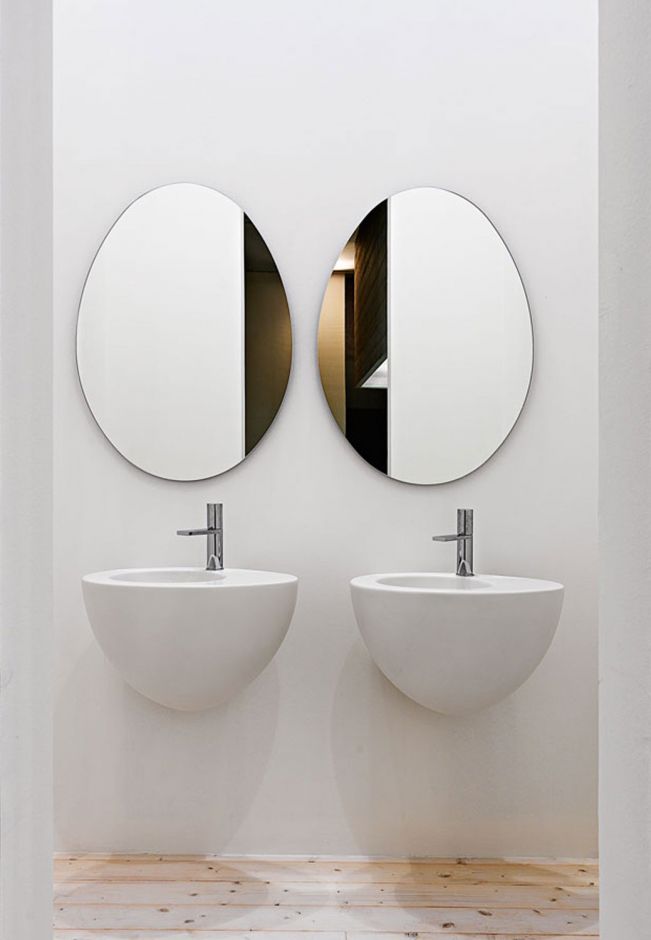 Раковина подвесная Cielo Le Giare LGLS56TR/LGLS56TRSF с переливом 56х45х35 см ФОТО