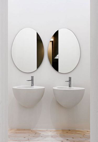 Раковина подвесная Cielo Le Giare LGLS56TR/LGLS56TRSF с переливом 56х45х35 см схема 4