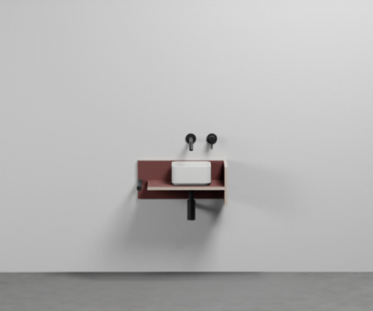 Мебельная композиция Cielo Theo Mini THMF55 из материала Fenix 55х31 см схема 4