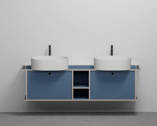 Тумба подвесная/напольная Cielo Theo 175 THMF175C2/THMF175C2SF из материала Fenix, с 2 дверцами и открытой полкой 175х63х38 см схема 8 Тумба подвесная/напольная Cielo Theo 175 THMF175C2/THMF175C2SF из материала Fenix, с 2 дверцами и открытой полкой 175х63х38 см схема 8