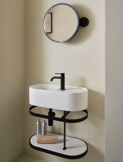 Столешница для каркаса Cielo Les Petites LPPIO60 овальная 59х28х1,2 см схема 3