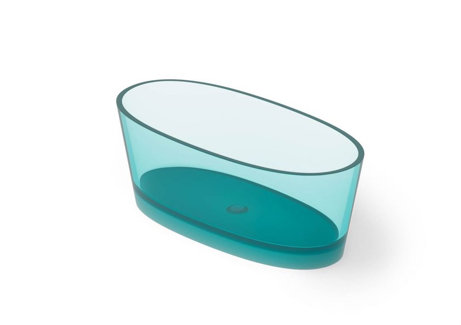 Изображение Ванна Dea Design Nature DD8617 1600 R8 160x90xh58 см отдельностоящая Lake Water Blue R8