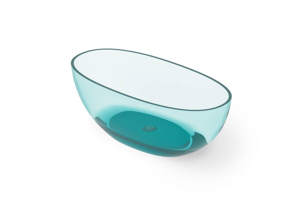 Ванна Dea Design Nature DD8628 1550 R8 отдельностоящая 155x75xh55 см Lake Water Blue R8