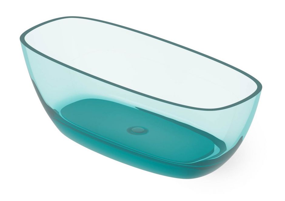 Ванна отдельностоящая Dea Design Soul DD8630 1700 R8 170x72xh56 см Lake Water Blue R8