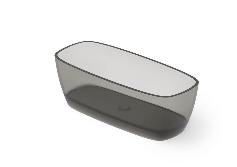 Изображение Ванна отдельностоящая Dea Design Soul DD8632 1700 R4 170x72xh56 см Smoky Black R4