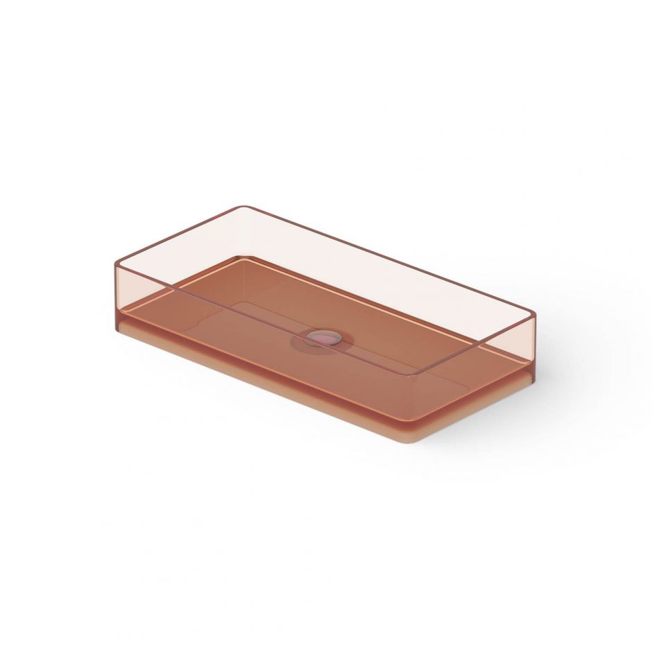 Раковина Dea Design DD9010 800 R9 80x40xh14,5 см накладная настольная Brown Copper R9