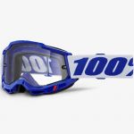 100% Accuri 2 Enduro Moto Blue/Clear (2025) очки для мотокросса