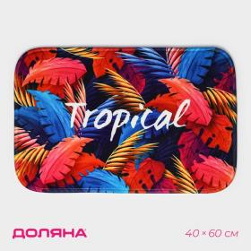 Коврик для ванной Доляна Tropical, 40?60 см