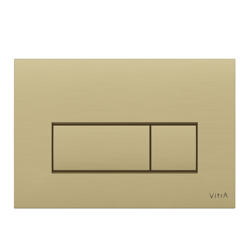 Кнопка смыва VitrA Root брашированное золото двойный смыв 740-2325