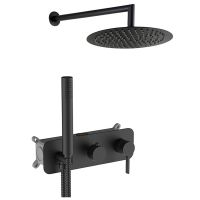 душевой комплект черный AQG Urban Flow 19URFER23405