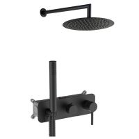 душевой комплект черный AQG Stick 19STIER24505