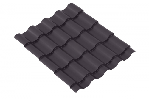 Металлочерепица Супер VERONA 0.5 Полиэстер RAL 8019