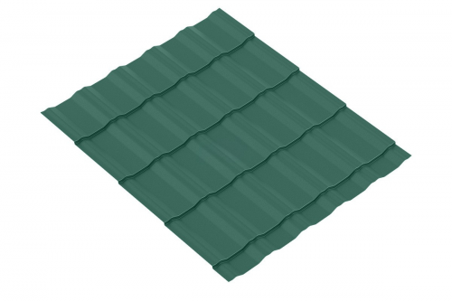 Металлочерепица KRONA 0.5 Полиэстер RAL 6005