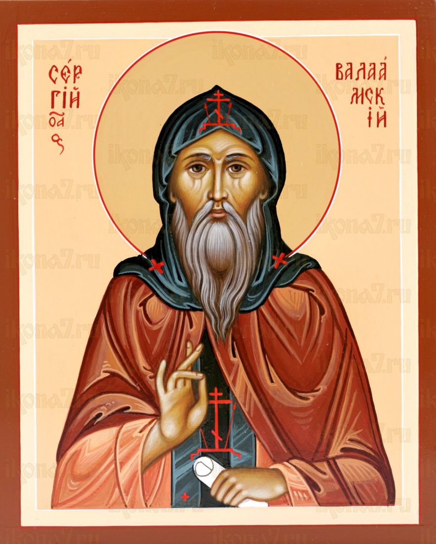 Икона Сергий Валаамский (UV-печать)(10061)