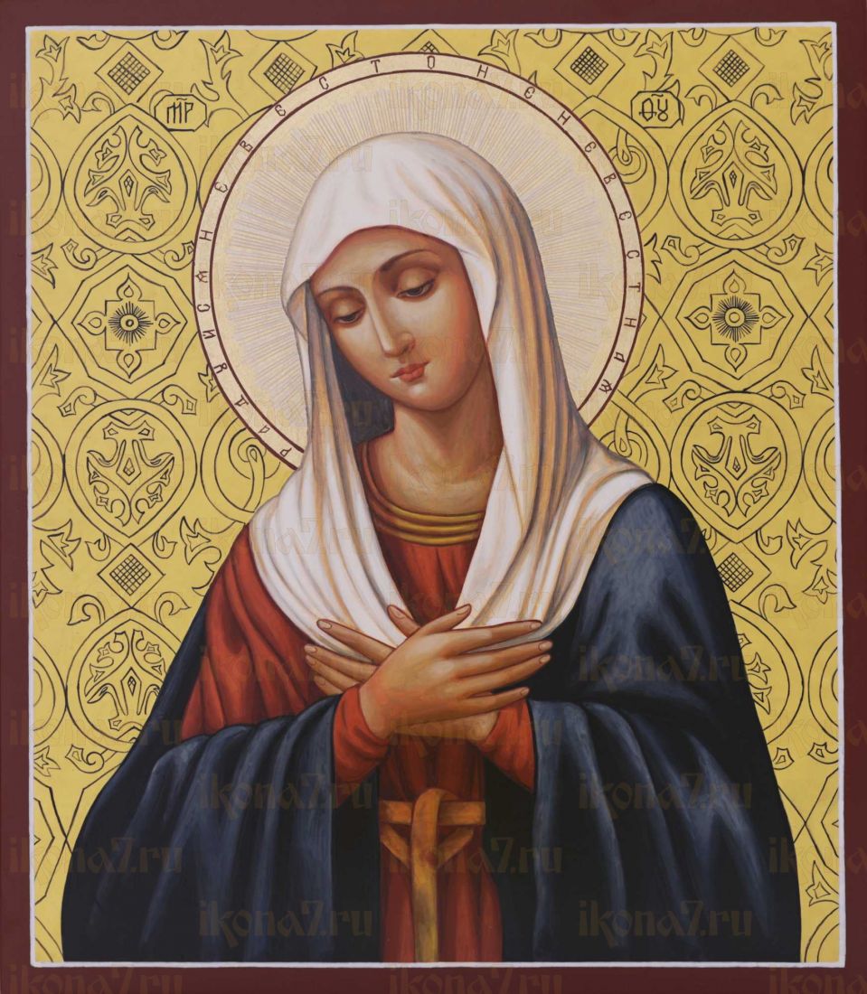 Умиление Дивеевское икона Божией Матери (UV-печать)(10093)