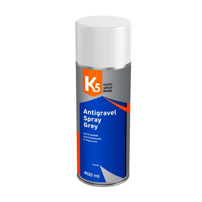 K5 Antigravel Spray Grey антигравий распыляемый серый,  аэрозоль 400мл