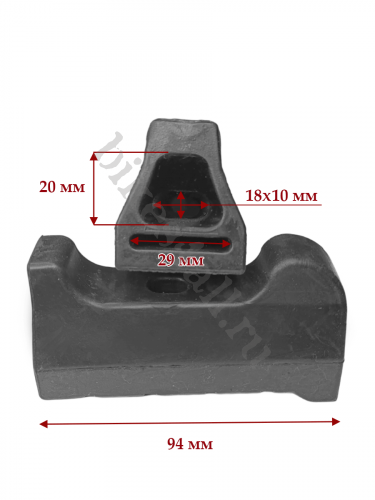Резинки на подножку водителя мотоцикла и мопеда HAYPO