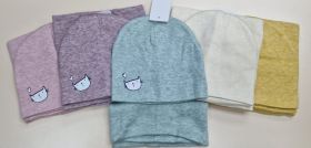 Комплект  шапка+снуд, "Кошечка"