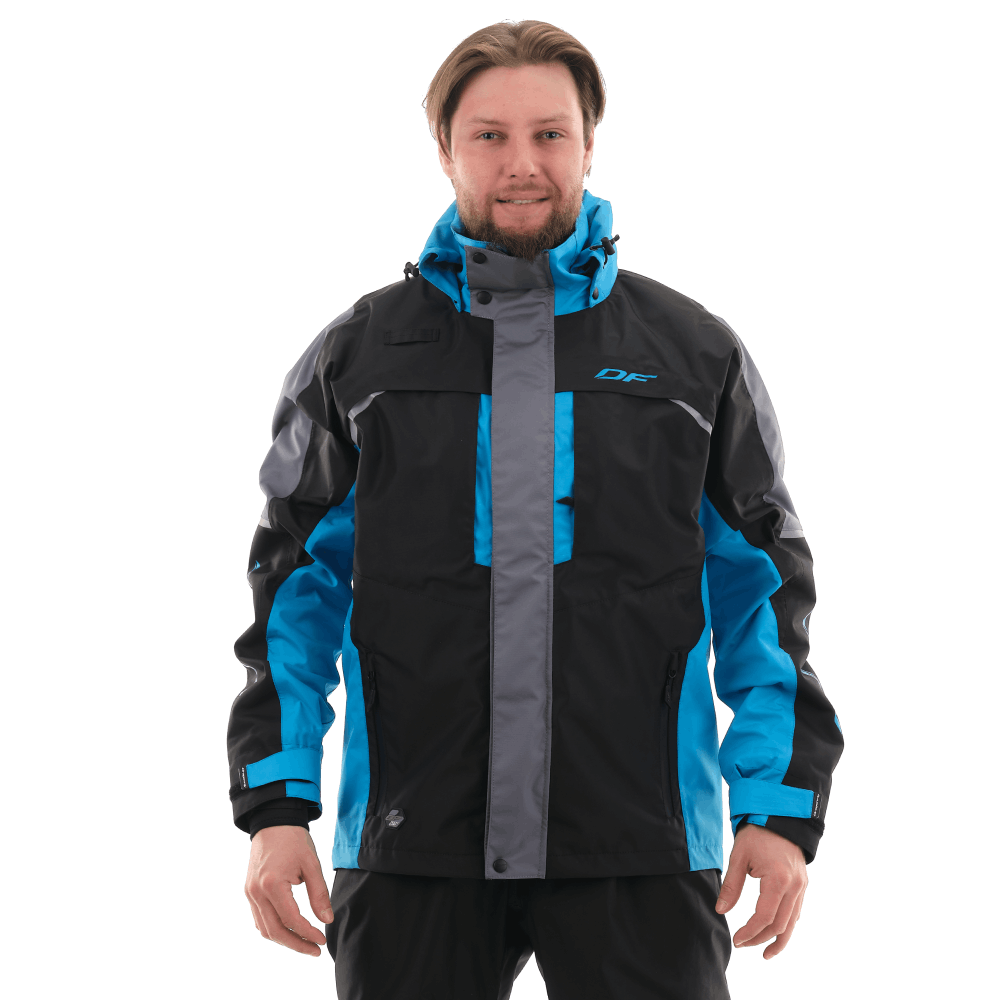 Мембранная куртка QUAD PRO BLACK-BLUE 2021