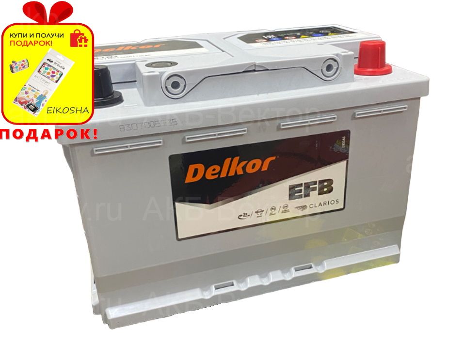 Аккумулятор Delkor EFB LN3 70Ач 720А(CCA)