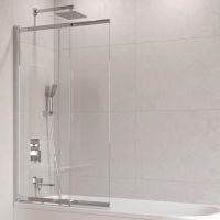 стеклянная шторка на ванну Cezares Slider-VF-11-80/150-C-CR