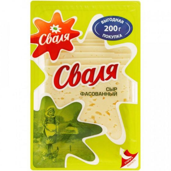 Сыр (нарезка) Сваля Тильзитер 45% 200г/