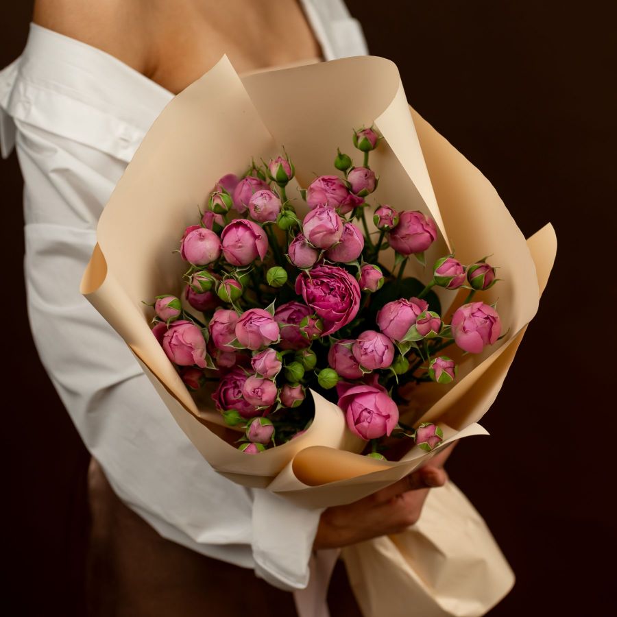 Кустовая роза от 5 шт (сорт МистоБаблс)