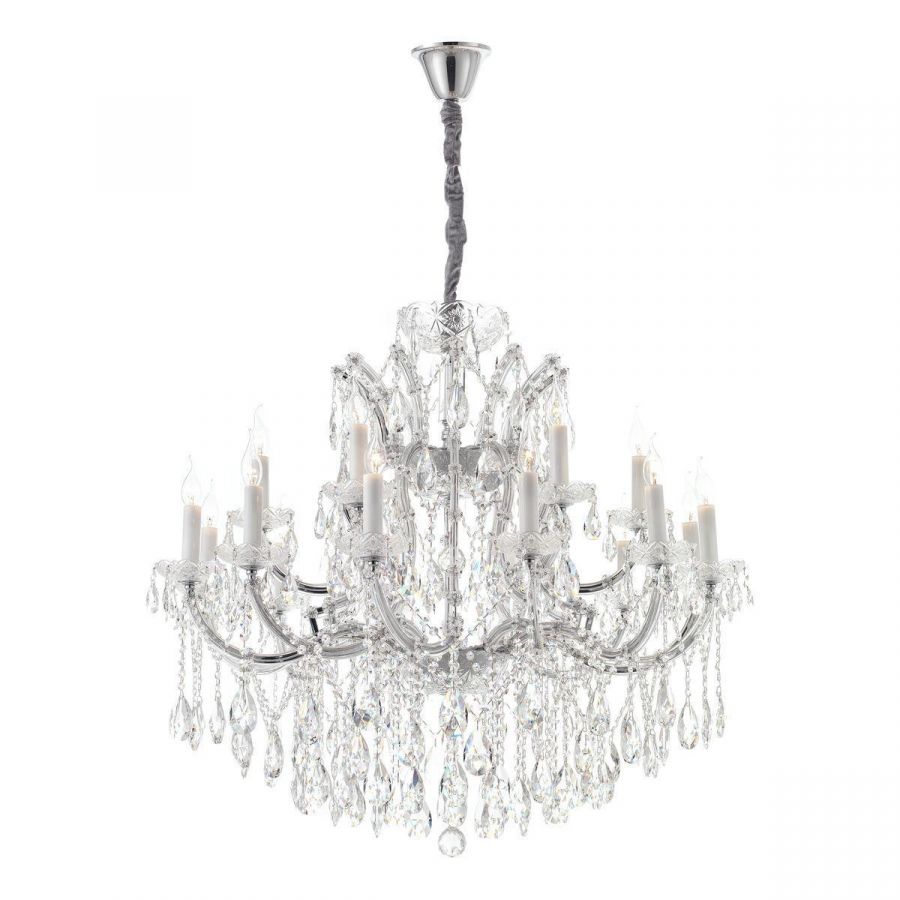 Подвесная люстра iLamp Diamond 6071-18 CR+CL