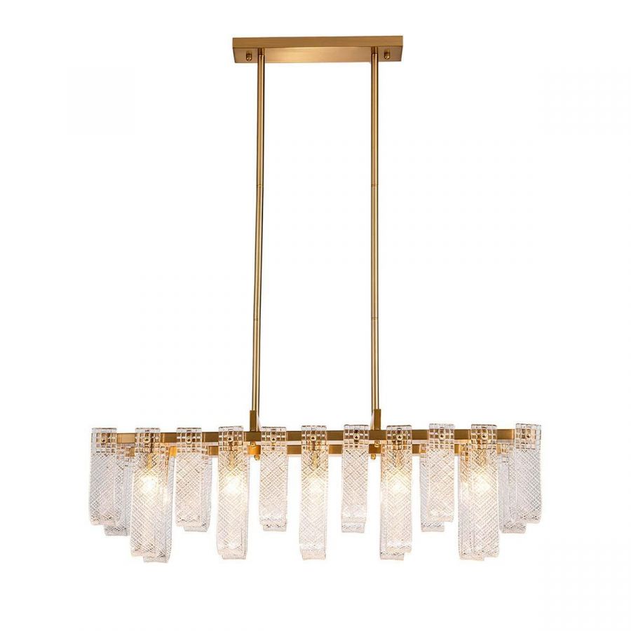 Подвесная люстра Indigo BRINA 12027/10PL Brass V000367